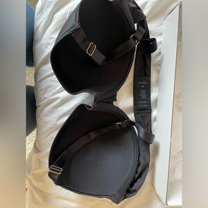Lily Silk | Intimates & Sleepwear | Lily Silk Bra Black Nude 34d | Poshmark